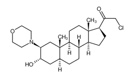 Picture of Org 20599,(2β,3α,5α)-21-Chloro-3-hydroxy-2-(4-morpholinyl)pregnan-20-one