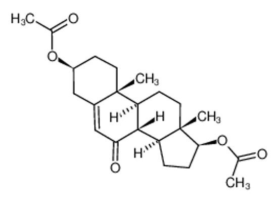 Picture of (17-acetyloxy-10,13-dimethyl-7-oxo-1,2,3,4,8,9,11,12,14,15,16,17-dodecahydrocyclopenta[a]phenanthren-3-yl) acetate