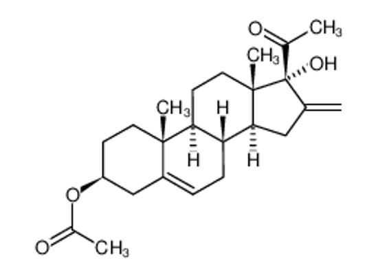 Picture of 16-METHYLENE-17ALPHA-HYDROXYPREGNENOLONE 3-ACETATE