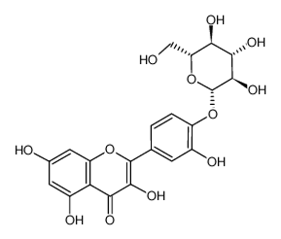 Picture of quercetin 4ʼ-O-β-D-glucopyranoside