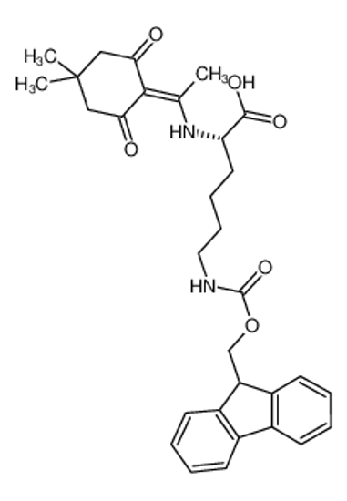 Picture of (2S)-2-[1-(4,4-dimethyl-2,6-dioxocyclohexylidene)ethylamino]-6-(9H-fluoren-9-ylmethoxycarbonylamino)hexanoic acid