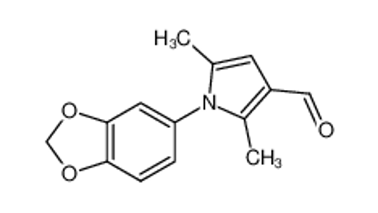 Picture of 1-(1,3-benzodioxol-5-yl)-2,5-dimethylpyrrole-3-carbaldehyde