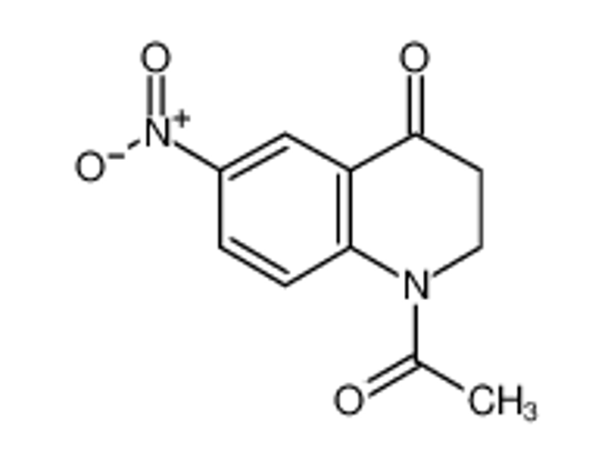 Picture of 1-acetyl-6-nitro-2,3-dihydroquinolin-4-one