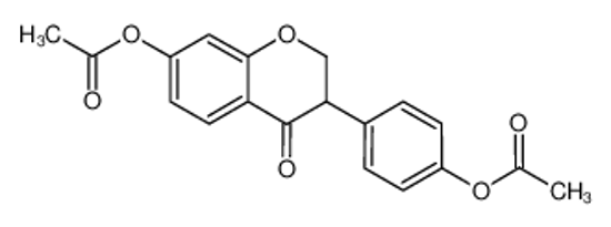 Picture of [4-(7-acetyloxy-4-oxo-2,3-dihydrochromen-3-yl)phenyl] acetate