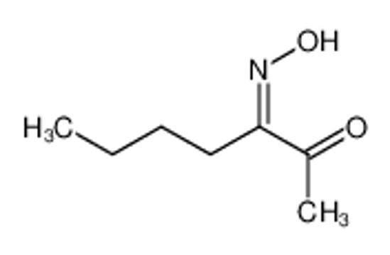 Picture of (3Z)-3-hydroxyiminoheptan-2-one
