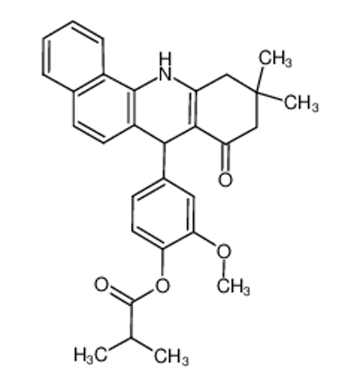 Изображение [4-(10,10-dimethyl-8-oxo-7,9,11,12-tetrahydrobenzo[c]acridin-7-yl)-2-methoxyphenyl] 2-methylpropanoate