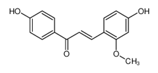 Picture of (E)-3-(4-hydroxy-2-methoxyphenyl)-1-(4-hydroxyphenyl)prop-2-en-1-one