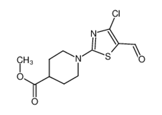 Picture of methyl 1-(4-chloro-5-formyl-1,3-thiazol-2-yl)piperidine-4-carboxylate