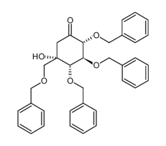 Изображение (2R,3S,4S,5S)-5-hydroxy-2,3,4-tris(phenylmethoxy)-5-(phenylmethoxymethyl)cyclohexan-1-one
