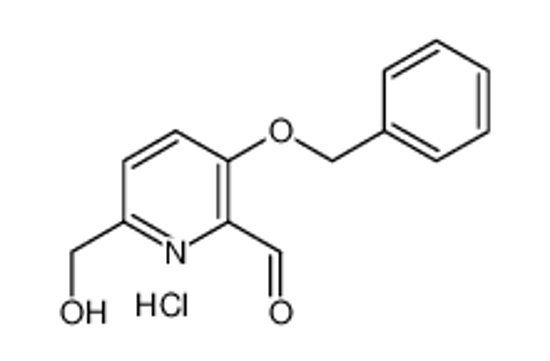 Picture of 3-BENZYLHYDROXY-6-HYDROXYMETHYLPYRIDINE-2-CARBOXALDEHYDE HYDROCHLORIDE