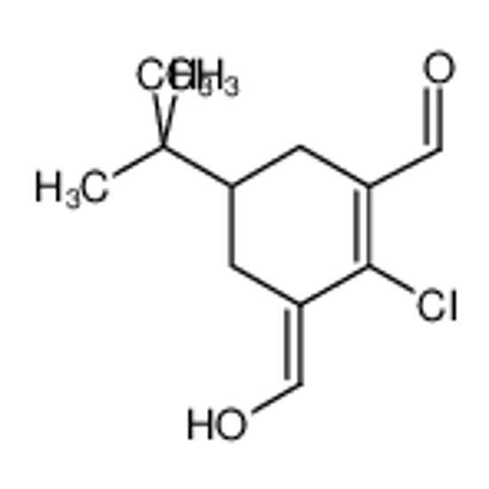 Picture of 5-tert-butyl-2-chloro-3-(hydroxymethylidene)cyclohexene-1-carbaldehyde