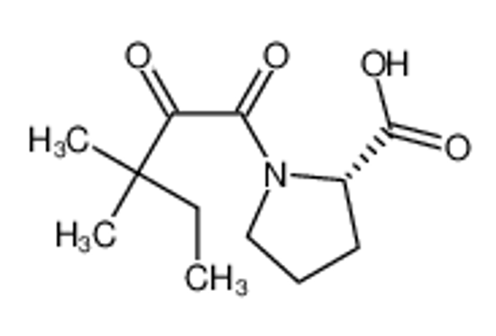 Picture of (2S)-1-(3,3-dimethyl-2-oxopentanoyl)pyrrolidine-2-carboxylic acid
