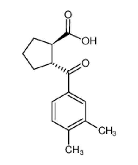 Изображение (1R,2R)-2-(3,4-dimethylbenzoyl)cyclopentane-1-carboxylic acid