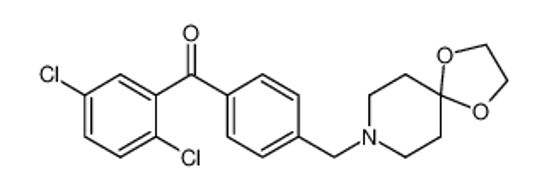 Picture of (2,5-dichlorophenyl)-[4-(1,4-dioxa-8-azaspiro[4.5]decan-8-ylmethyl)phenyl]methanone