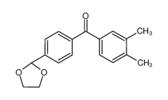 Imagem de (3,4-dimethylphenyl)-[4-(1,3-dioxolan-2-yl)phenyl]methanone