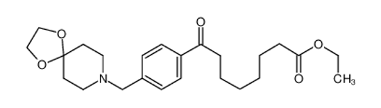 Picture of ethyl 8-[4-(1,4-dioxa-8-azaspiro[4.5]decan-8-ylmethyl)phenyl]-8-oxooctanoate