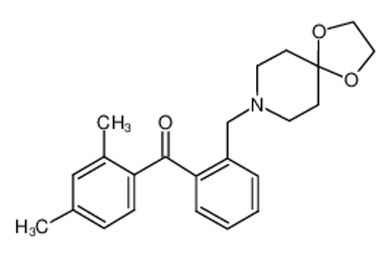 Picture of (2,4-dimethylphenyl)-[2-(1,4-dioxa-8-azaspiro[4.5]decan-8-ylmethyl)phenyl]methanone