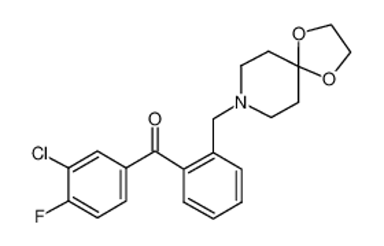 Picture of (3-chloro-4-fluorophenyl)-[2-(1,4-dioxa-8-azaspiro[4.5]decan-8-ylmethyl)phenyl]methanone