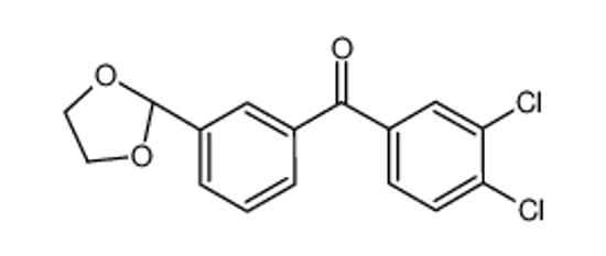 Изображение (3,4-dichlorophenyl)-[3-(1,3-dioxolan-2-yl)phenyl]methanone