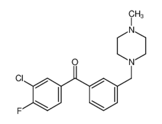Изображение (3-chloro-4-fluorophenyl)-[3-[(4-methylpiperazin-1-yl)methyl]phenyl]methanone
