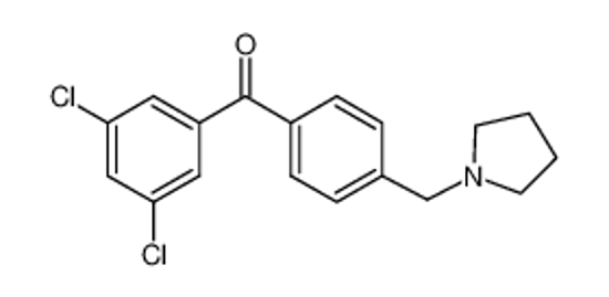 Изображение (3,5-dichlorophenyl)-[4-(pyrrolidin-1-ylmethyl)phenyl]methanone