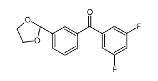 Picture of (3,5-difluorophenyl)-[3-(1,3-dioxolan-2-yl)phenyl]methanone