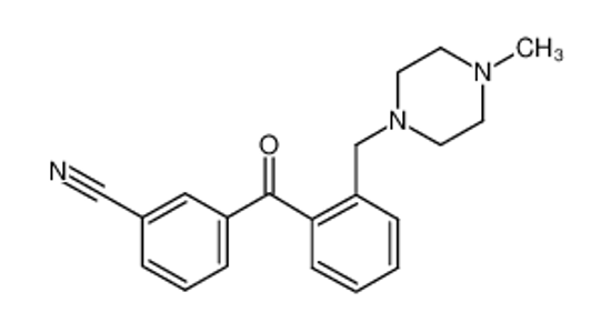 Picture of 3-[2-[(4-methylpiperazin-1-yl)methyl]benzoyl]benzonitrile