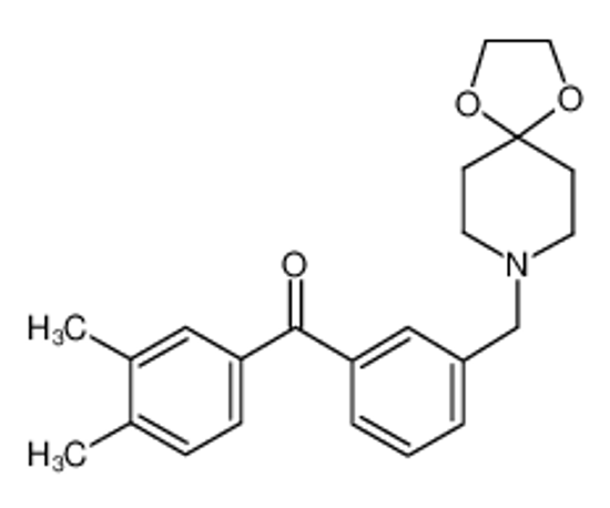 Picture of (3,4-dimethylphenyl)-[3-(1,4-dioxa-8-azaspiro[4.5]decan-8-ylmethyl)phenyl]methanone
