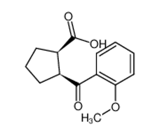 Picture of (1R,2S)-2-(2-methoxybenzoyl)cyclopentane-1-carboxylic acid