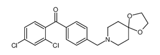 Picture of (2,4-dichlorophenyl)-[4-(1,4-dioxa-8-azaspiro[4.5]decan-8-ylmethyl)phenyl]methanone