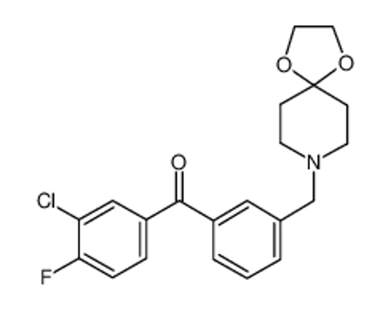 Picture of (3-chloro-4-fluorophenyl)-[3-(1,4-dioxa-8-azaspiro[4.5]decan-8-ylmethyl)phenyl]methanone