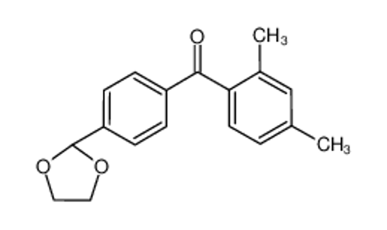 Imagem de (2,4-dimethylphenyl)-[4-(1,3-dioxolan-2-yl)phenyl]methanone