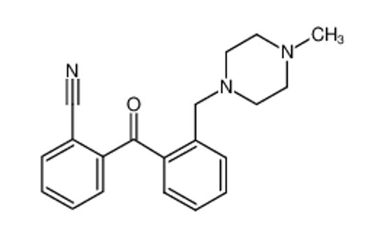 Picture of 2-[2-[(4-methylpiperazin-1-yl)methyl]benzoyl]benzonitrile