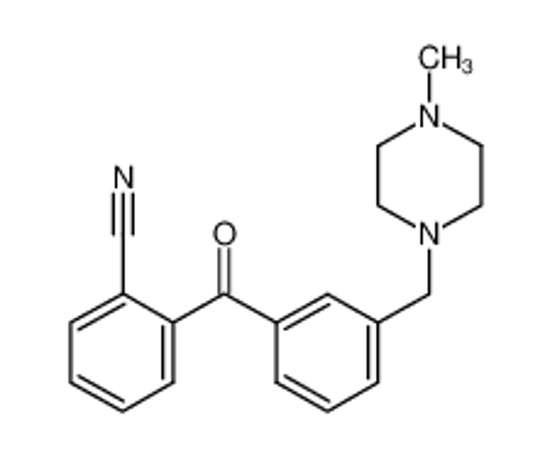Picture of 2-[3-[(4-methylpiperazin-1-yl)methyl]benzoyl]benzonitrile
