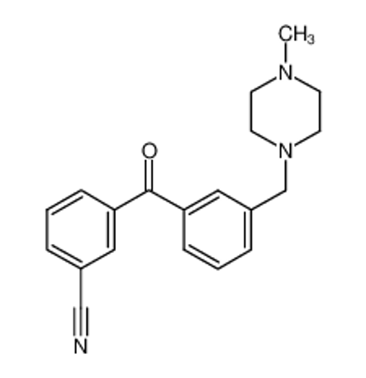 Picture of 3-[3-[(4-methylpiperazin-1-yl)methyl]benzoyl]benzonitrile
