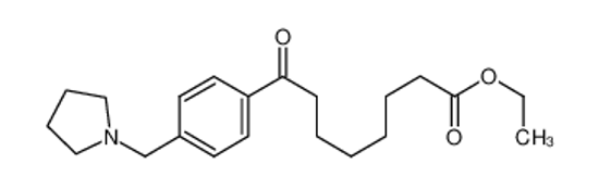 Picture of ethyl 8-oxo-8-[4-(pyrrolidin-1-ylmethyl)phenyl]octanoate