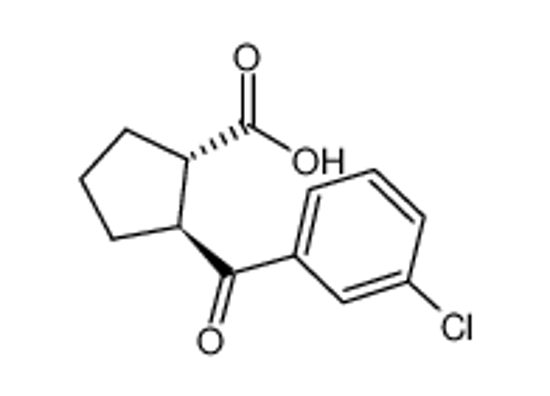 Picture of (1R,2R)-2-(3-chlorobenzoyl)cyclopentane-1-carboxylic acid