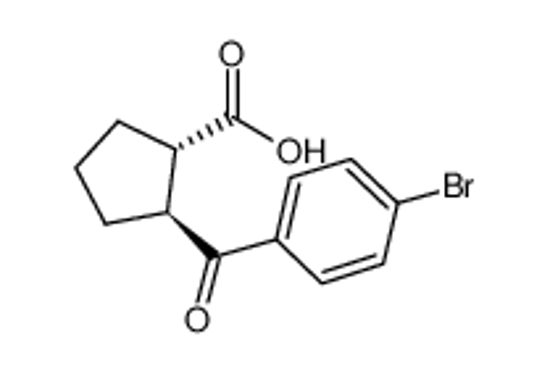 Picture of (1R,2R)-2-(4-bromobenzoyl)cyclopentane-1-carboxylic acid