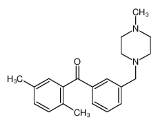 Изображение (2,5-dimethylphenyl)-[3-[(4-methylpiperazin-1-yl)methyl]phenyl]methanone