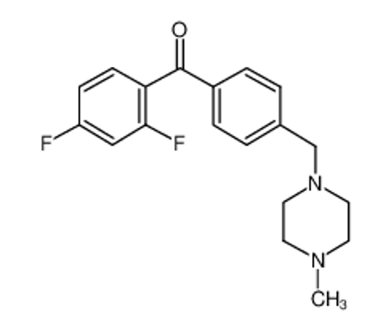 Picture of (2,4-difluorophenyl)-[4-[(4-methylpiperazin-1-yl)methyl]phenyl]methanone