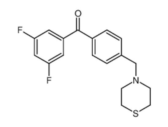 Picture of (3,5-difluorophenyl)-[4-(thiomorpholin-4-ylmethyl)phenyl]methanone