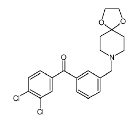Picture of (3,4-dichlorophenyl)-[3-(1,4-dioxa-8-azaspiro[4.5]decan-8-ylmethyl)phenyl]methanone