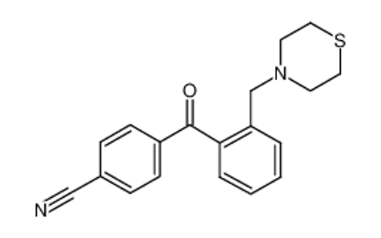 Picture of 4-[2-(thiomorpholin-4-ylmethyl)benzoyl]benzonitrile