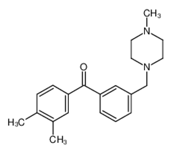 Изображение (3,4-dimethylphenyl)-[3-[(4-methylpiperazin-1-yl)methyl]phenyl]methanone