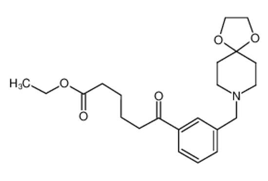 Изображение ethyl 6-[3-(1,4-dioxa-8-azaspiro[4.5]decan-8-ylmethyl)phenyl]-6-oxohexanoate