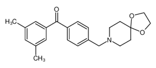 Picture of (3,5-dimethylphenyl)-[4-(1,4-dioxa-8-azaspiro[4.5]decan-8-ylmethyl)phenyl]methanone