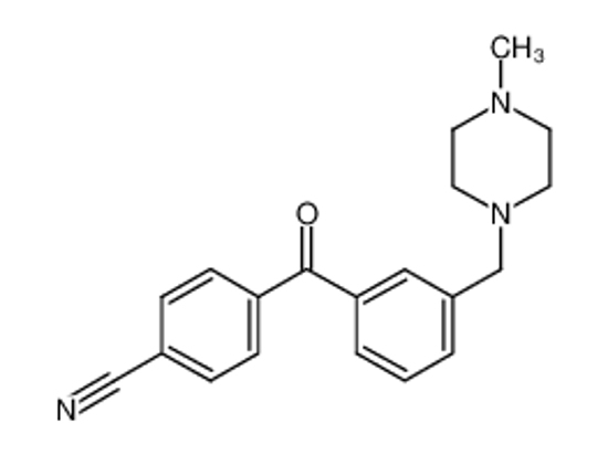 Picture of 4-[3-[(4-methylpiperazin-1-yl)methyl]benzoyl]benzonitrile