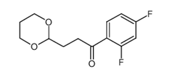 Изображение 1-(2,4-difluorophenyl)-3-(1,3-dioxan-2-yl)propan-1-one
