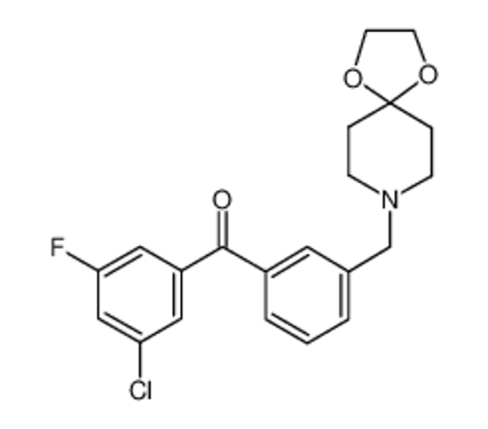Picture of (3-chloro-5-fluorophenyl)-[3-(1,4-dioxa-8-azaspiro[4.5]decan-8-ylmethyl)phenyl]methanone