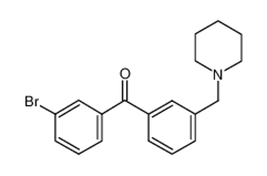 Изображение (3-bromophenyl)-[3-(piperidin-1-ylmethyl)phenyl]methanone